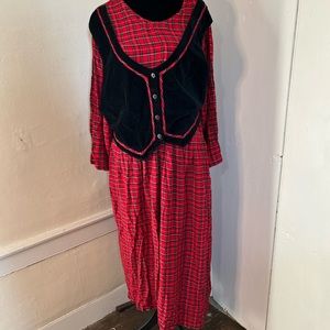 Real Vintage 90s Plaid Dress